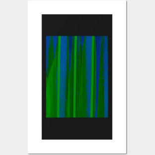 Flowing colors of blue and green Posters and Art